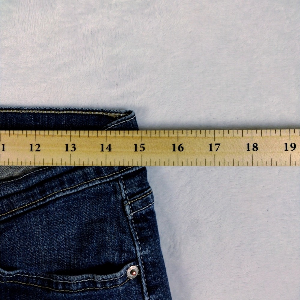 Levis 524 Too Superlow Bootcut Jeans Womens 9M Medium Wash Denim Low Rise - Picture 5 of 8
